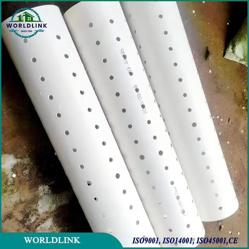 Tuyaux de Chemisage de Puits Filetés et Fendus en PVC-U (Chlorure de Polyvinyle Non Plastifié)