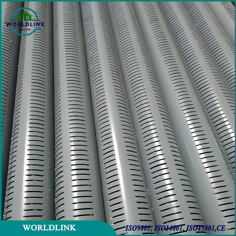 Tuyaux de Chemisage de Puits Filetés et Fendus en PVC-U (Chlorure de Polyvinyle Non Plastifié)