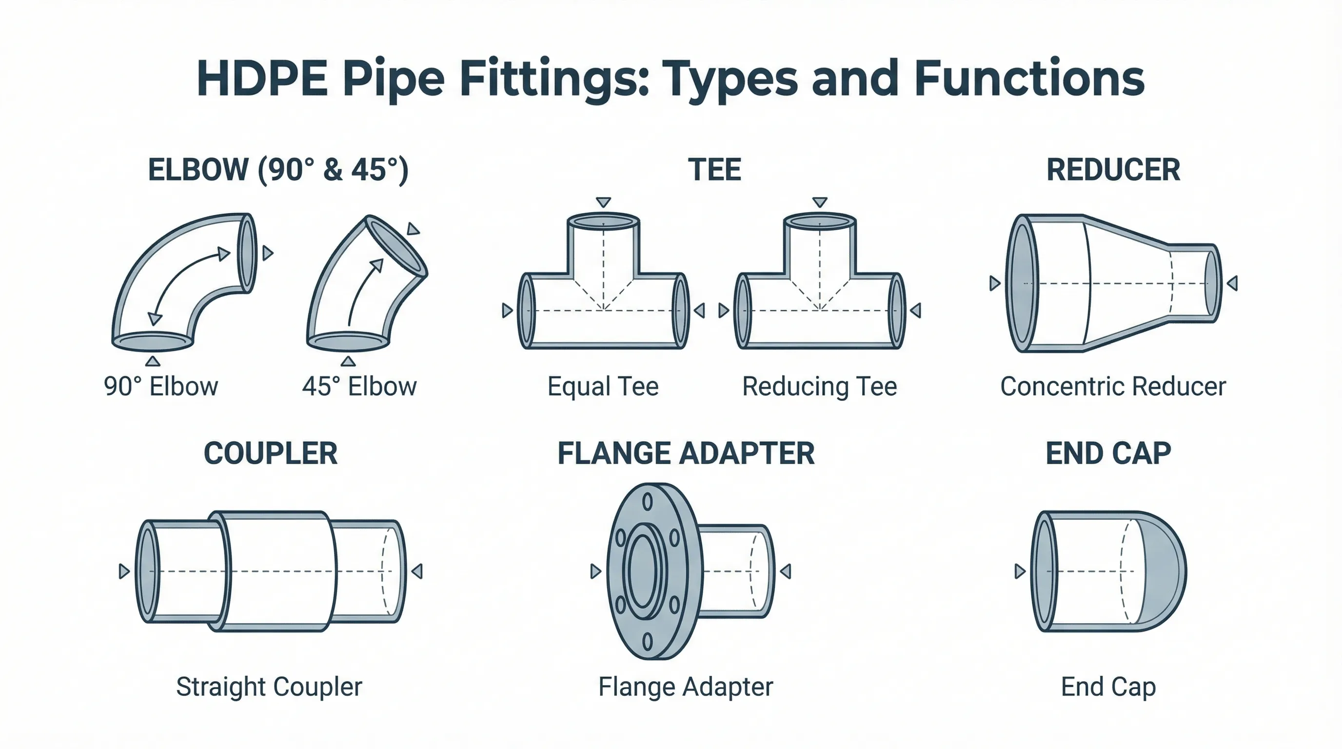 Types of HDPE Pipe Fittings