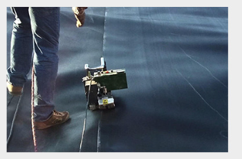  HDPE geomembrane welding machine BGT-GM1/GM2 is used in tailings site