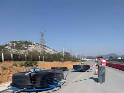 HDPE Silicon Core Pipes and Fitting is used in cable TV network