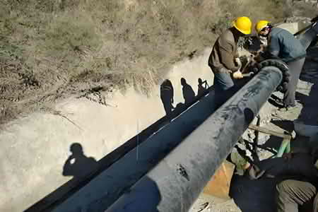  UHMW-PE (Ultra-High Molecular Weight Polyethylene) Pipes used in metallurgical industry