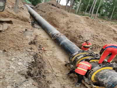  HDPE PE100-RC pipe is used in rural drinking water projects