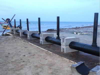  HDPE Pipes and Fittings For Marine is used in Marine engineering infrastructure
