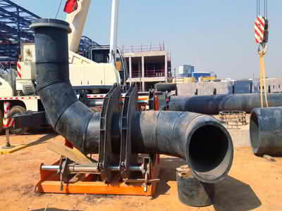  HDPE welded pipe fittings for municipal drainage systems