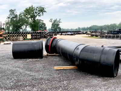  HDPE welded pipe fittings for chemical industry 