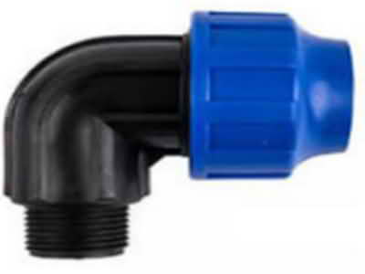 PPMale thread elbow 
