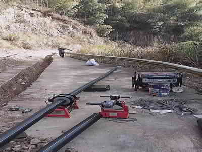  Manual hot melt butt welding machine used in irrigation system 