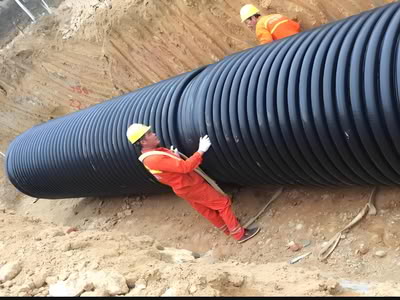 Carat Structured Wall HDPE pipe is used in municipal drainage projects 