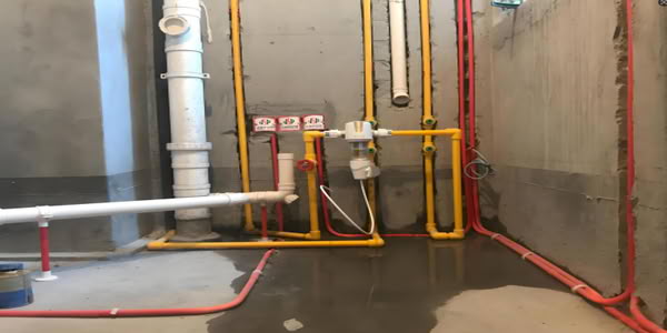 PPR hot water pipes are used in the domestic hot water supply system. 